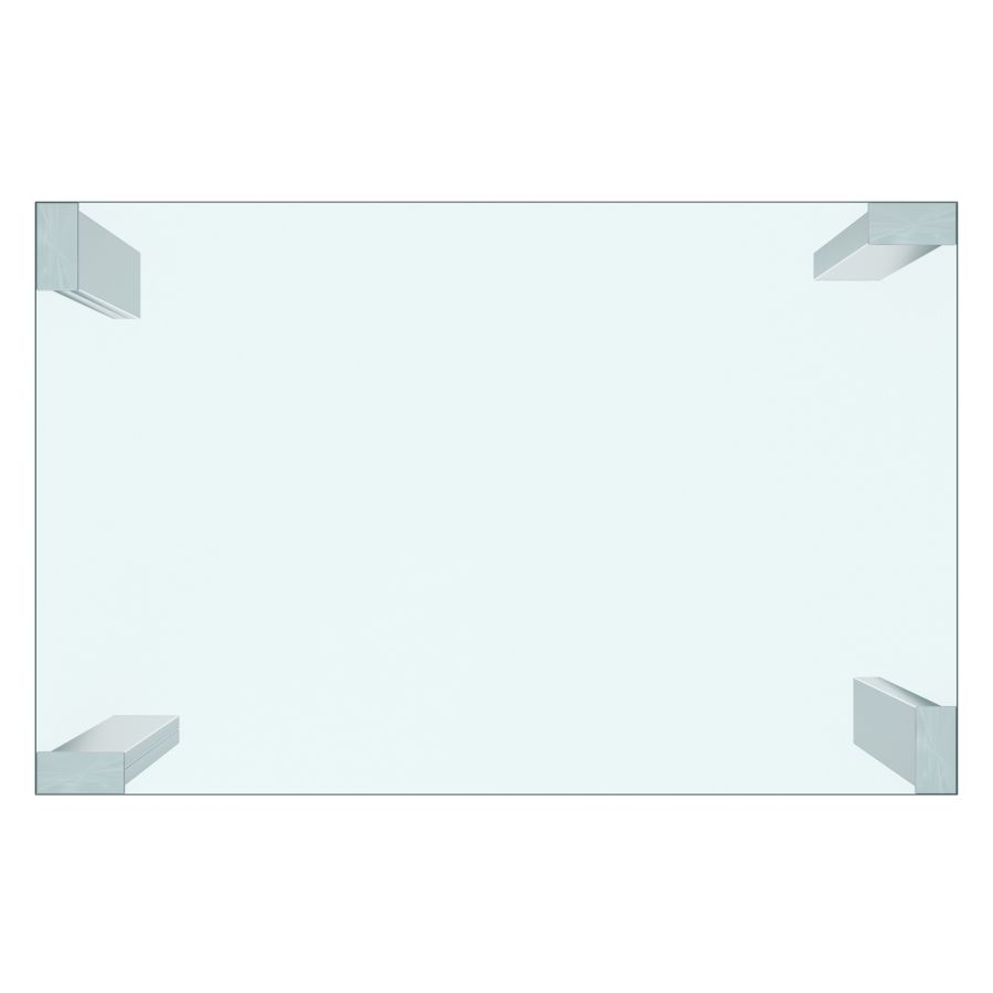 Table de salle à manger rectangulaire Frankfurt en acier inoxydable