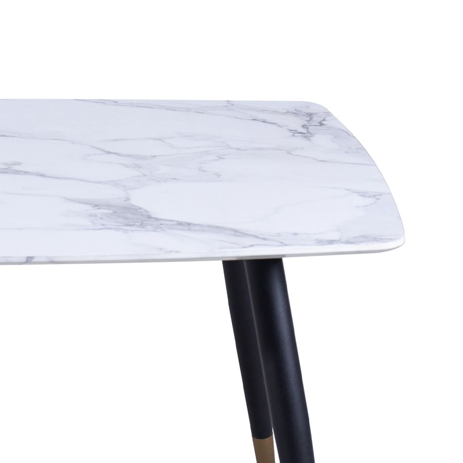 Emery Rectangular Dining Table in White