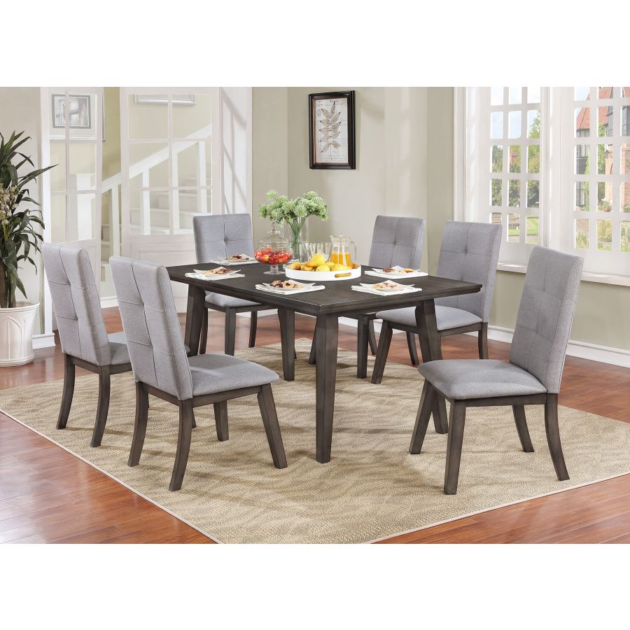 Table de salle à manger rectangulaire Ashland en gris