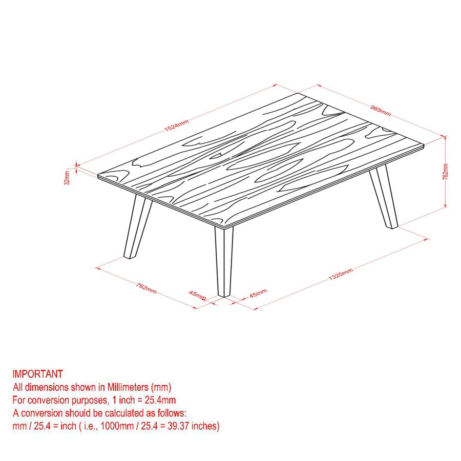 Table de salle à manger rectangulaire Ashland en gris