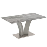 Table de salle à manger rectangulaire Napoli en gris