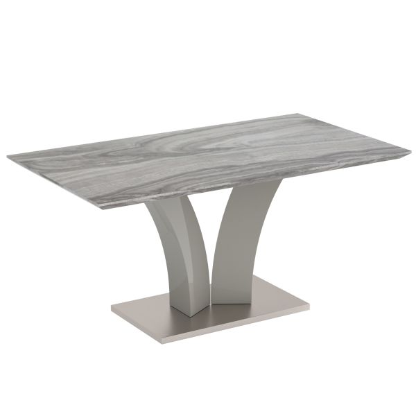 Table de salle à manger rectangulaire Napoli en gris