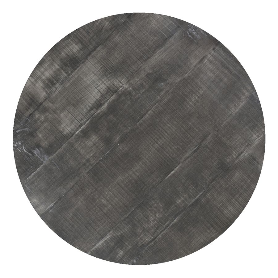 Table de salle à manger ronde Arhan en gris vieilli