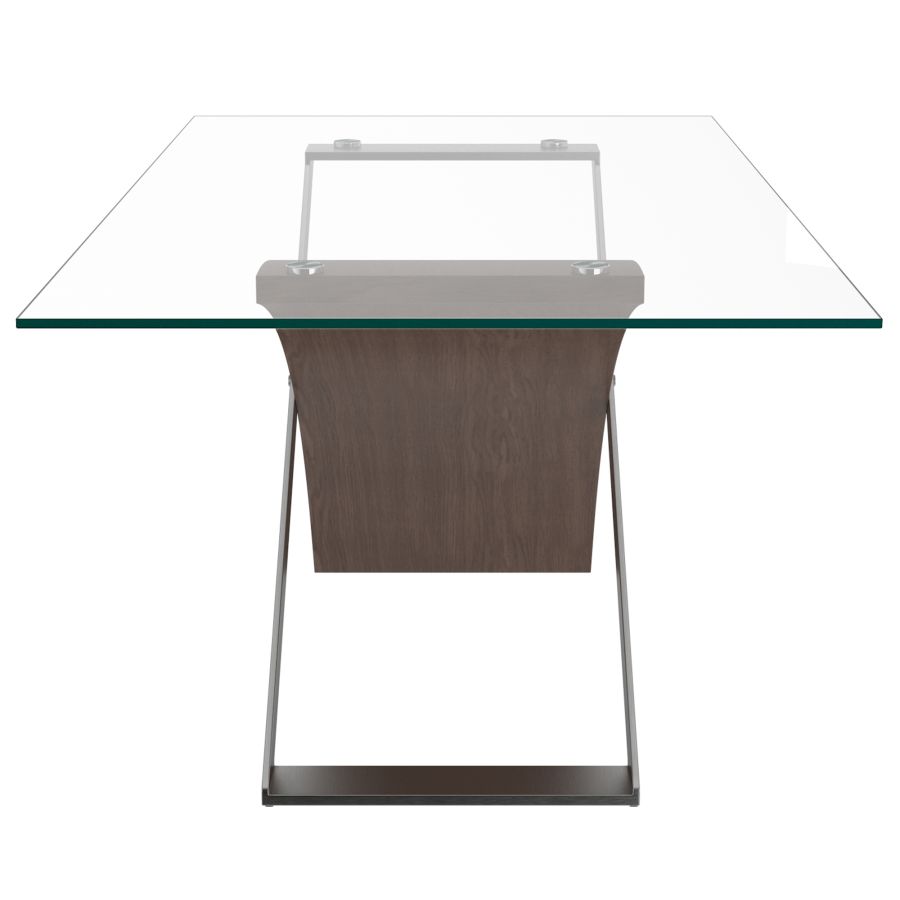 Table de salle à manger rectangulaire Veneta en noyer