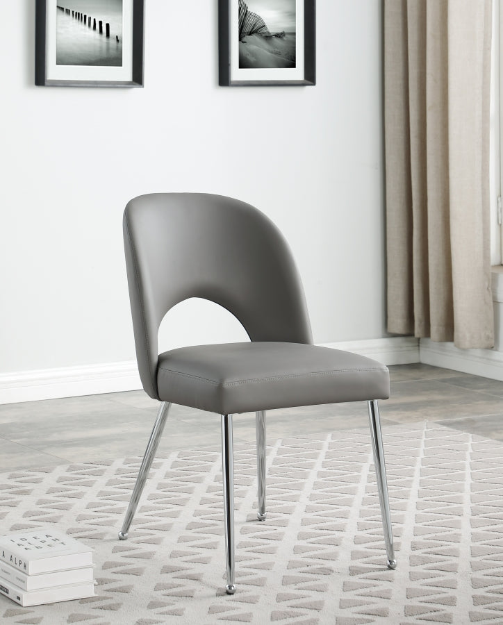 Chaise de salle à manger en similicuir Logan