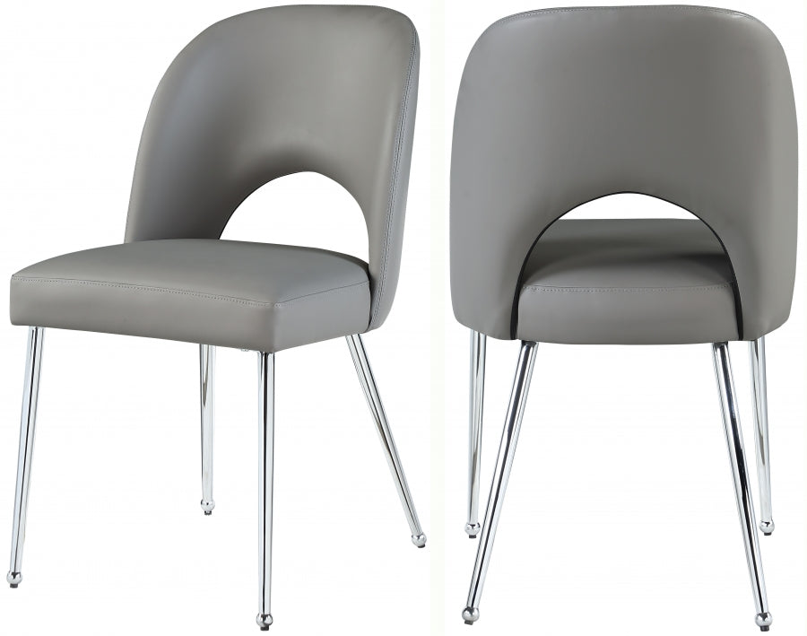Chaise de salle à manger en similicuir Logan