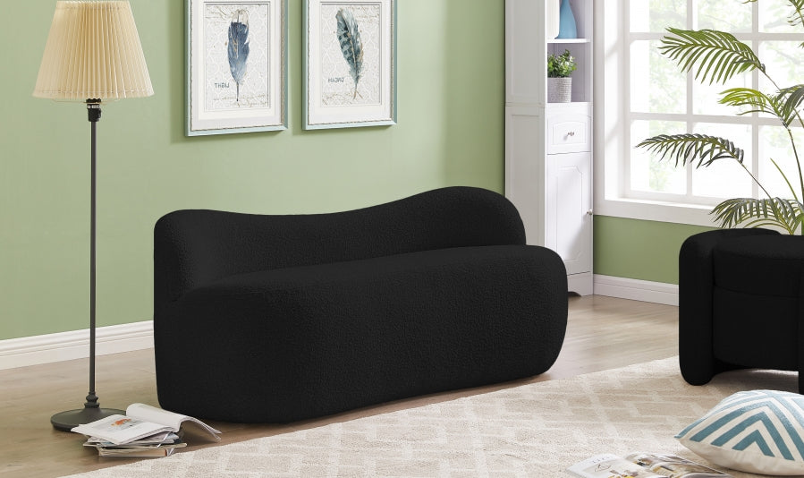 Banc Flair en tissu bouclé