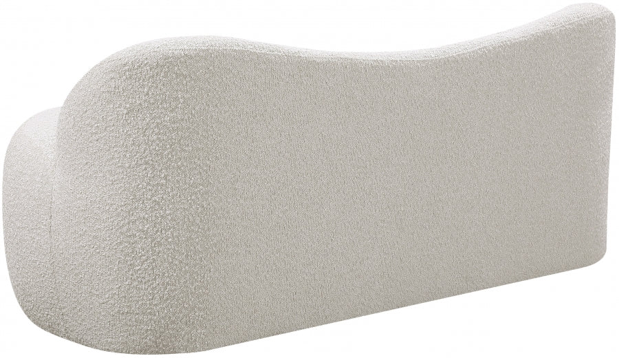 Banc Flair en tissu bouclé