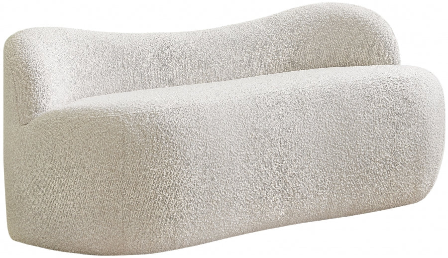 Banc Flair en tissu bouclé