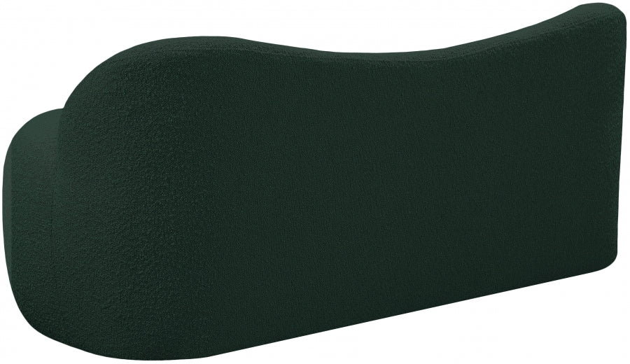 Banc Flair en tissu bouclé