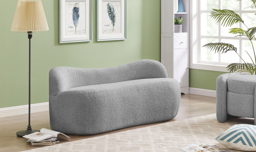 Banc Flair en tissu bouclé