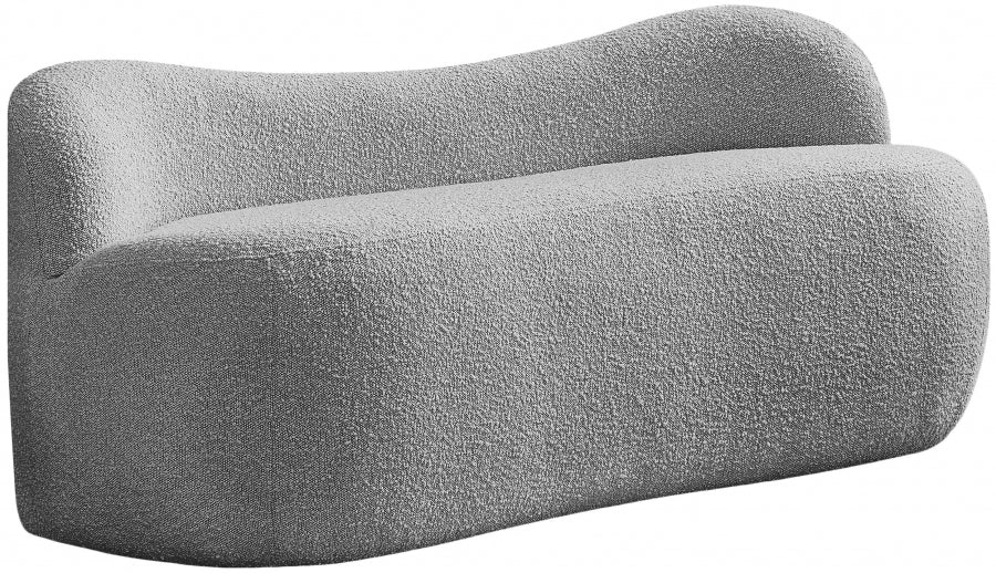 Banc Flair en tissu bouclé