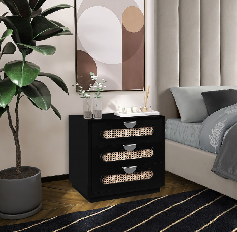 Table de chevet en rotin 