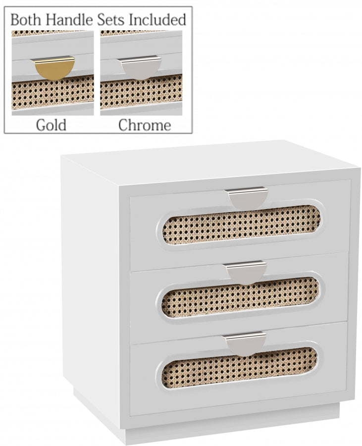 Table de chevet en rotin 