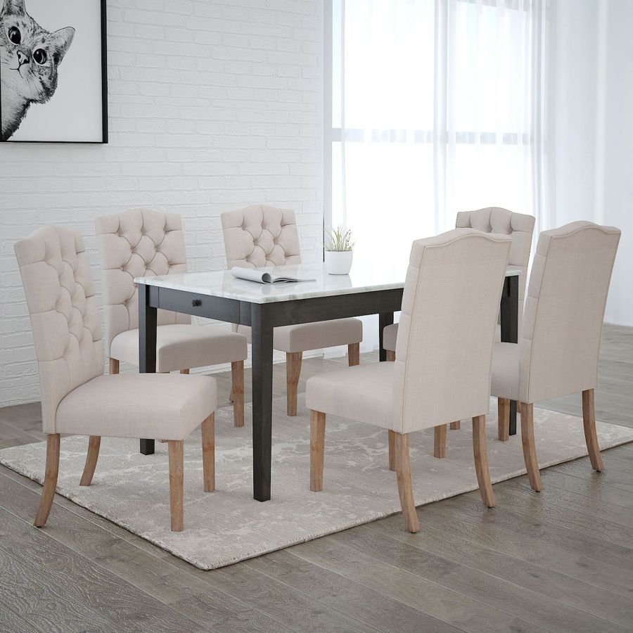 Méridienne d'appoint Lucian, lot de 2 en beige