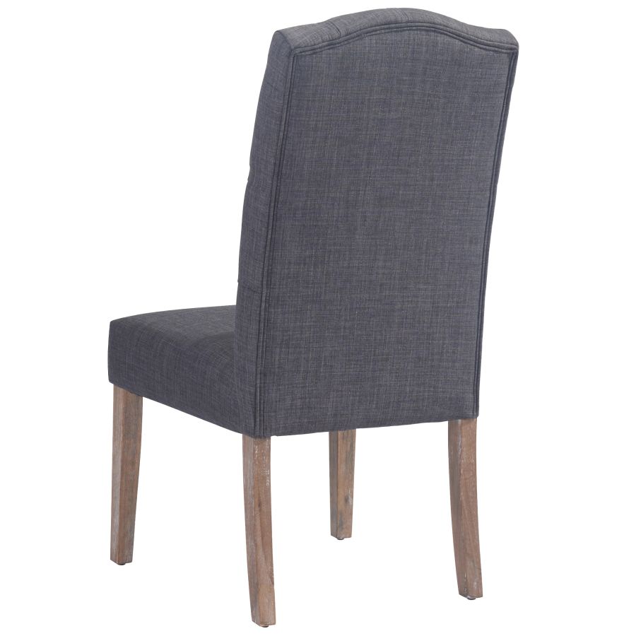 Chaise d'appoint Lucian, lot de 2 en gris