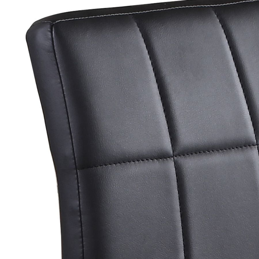 Chaise d'appoint Solara II, ensemble de 4 en noir