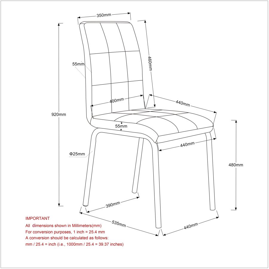 Chaise d'appoint Solara II, ensemble de 4 en noir