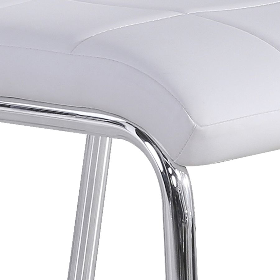 Chaise d'appoint Solara II, ensemble de 4 en blanc