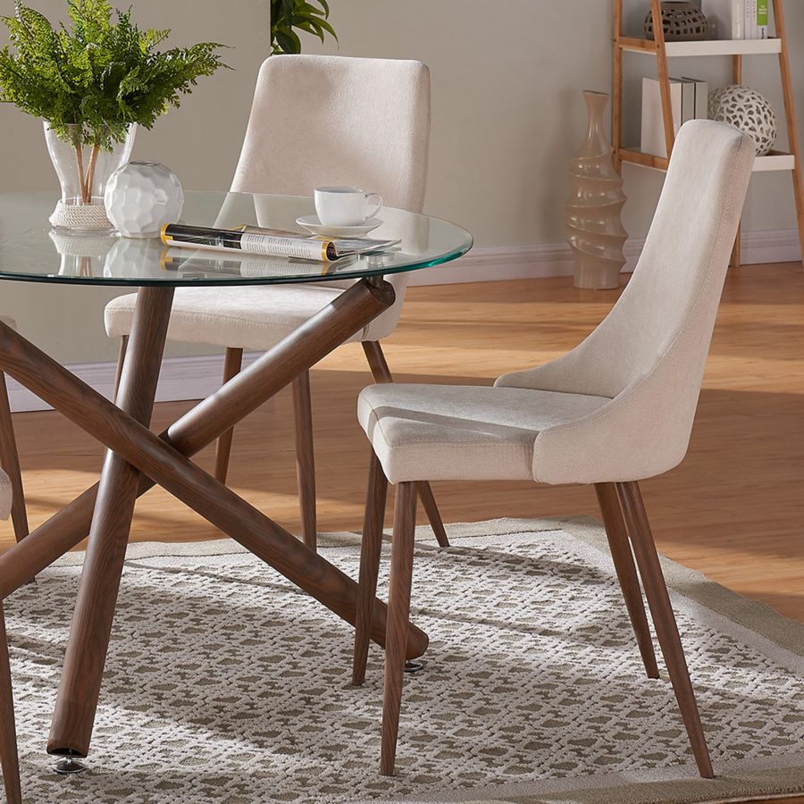 Méridienne d'appoint Cora, lot de 2 en beige