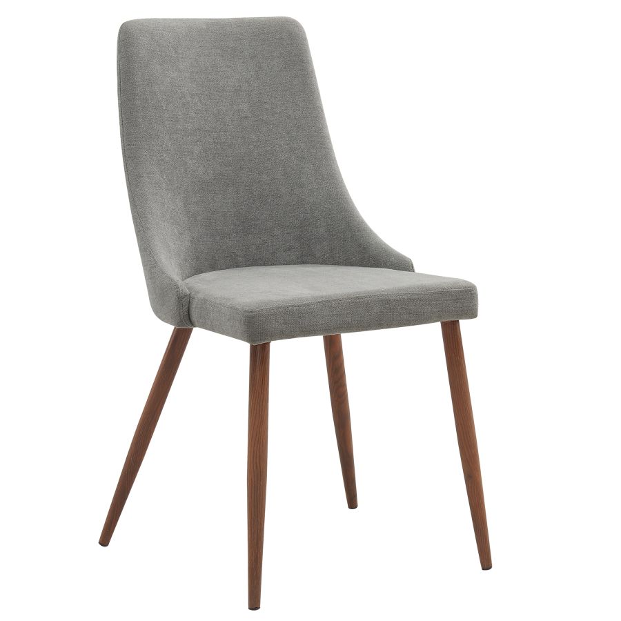 Chaise d'appoint Cora, ensemble de 2 en gris