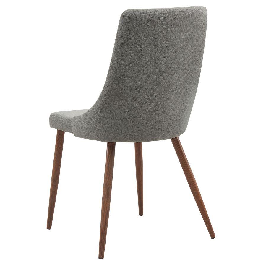 Chaise d'appoint Cora, ensemble de 2 en gris