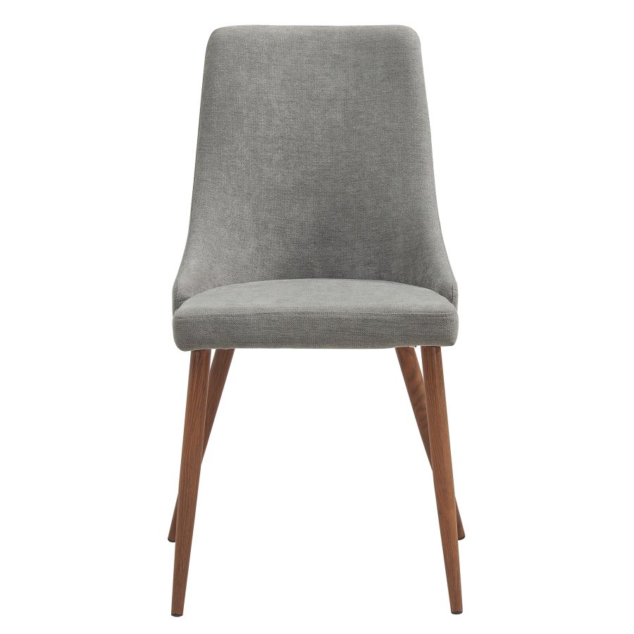 Chaise d'appoint Cora, ensemble de 2 en gris
