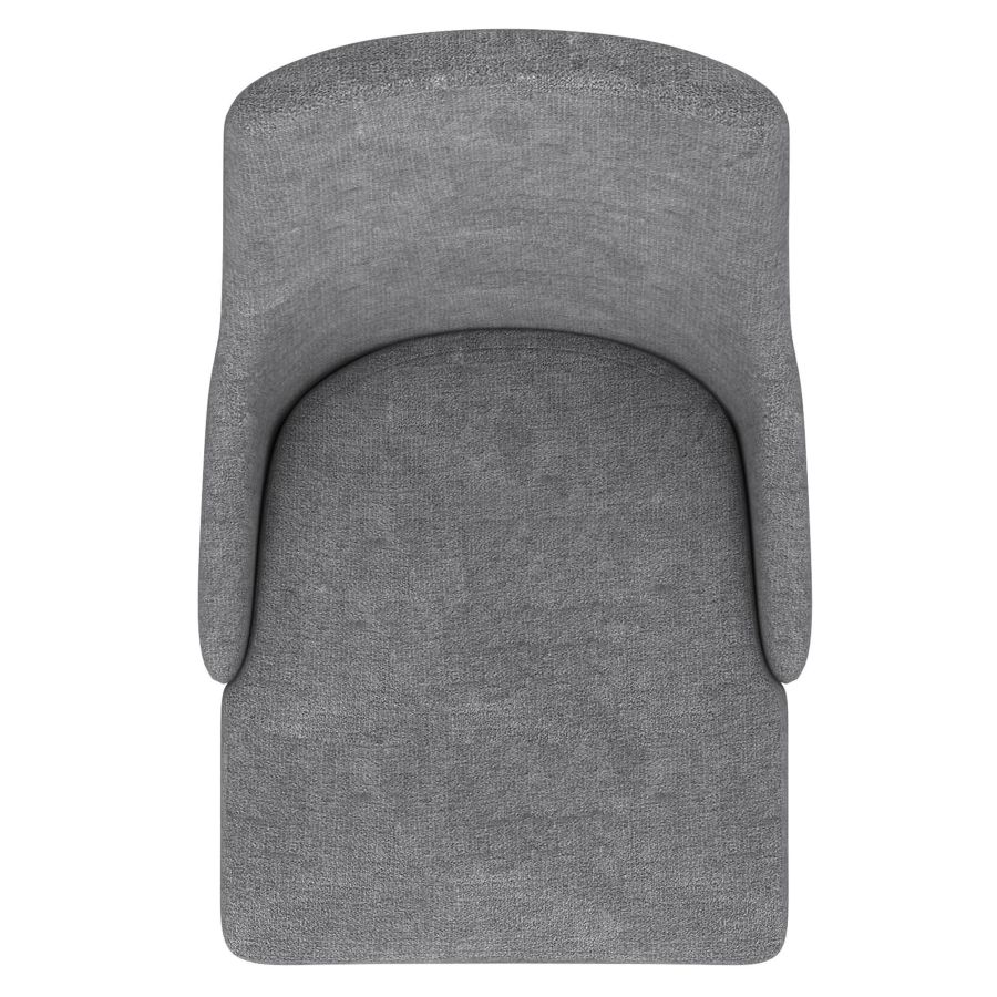 Chaise d'appoint Cora, ensemble de 2 en gris