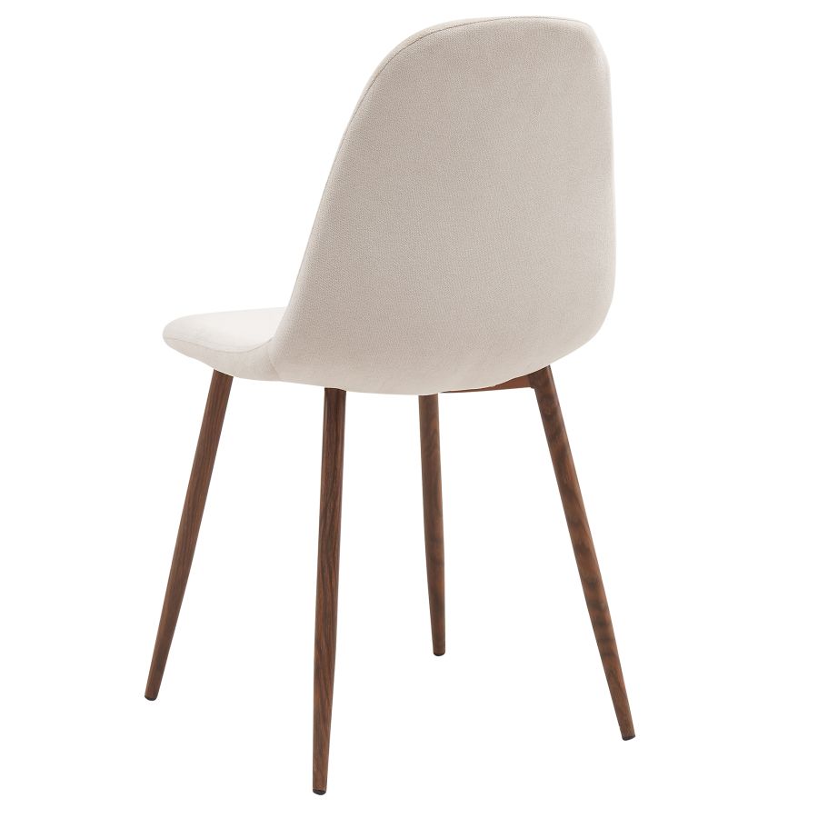 Chaise d'appoint Lyna, lot de 4 en beige