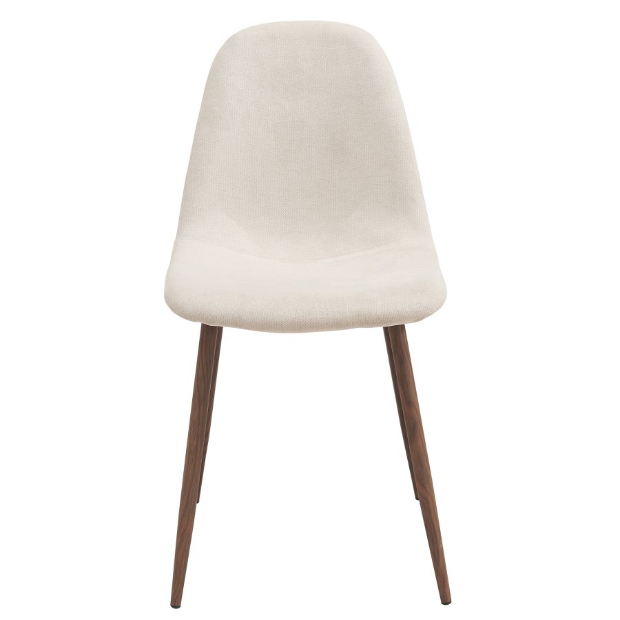 Chaise d'appoint Lyna, lot de 4 en beige