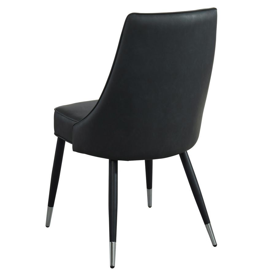 Chaise d'appoint Silvano, lot de 2 en Vintage Grey