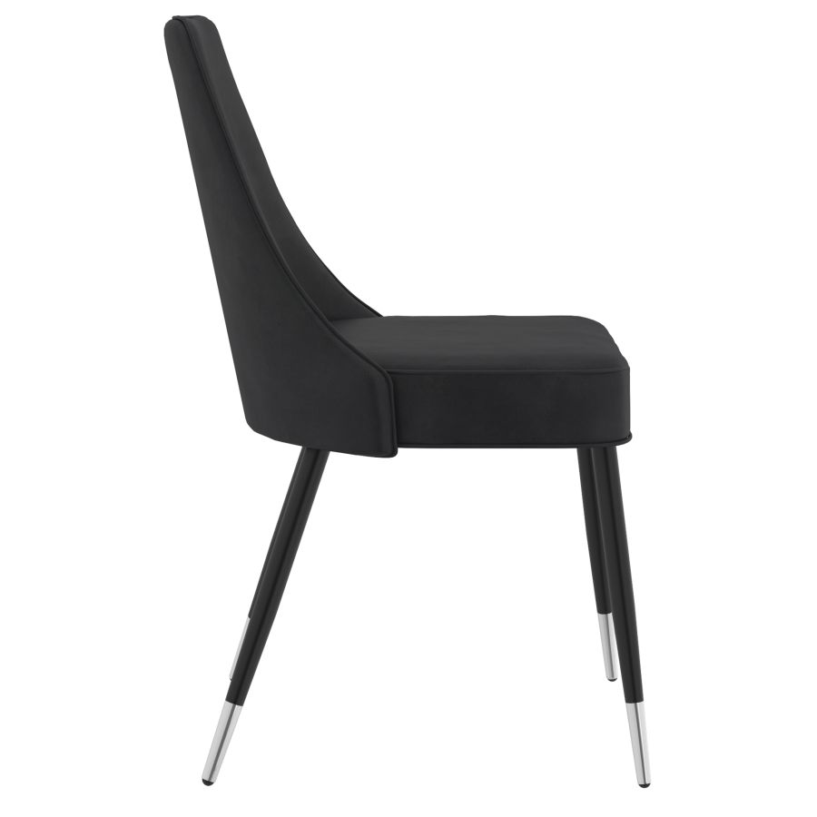 Chaise d'appoint Silvano, lot de 2 en Vintage Grey