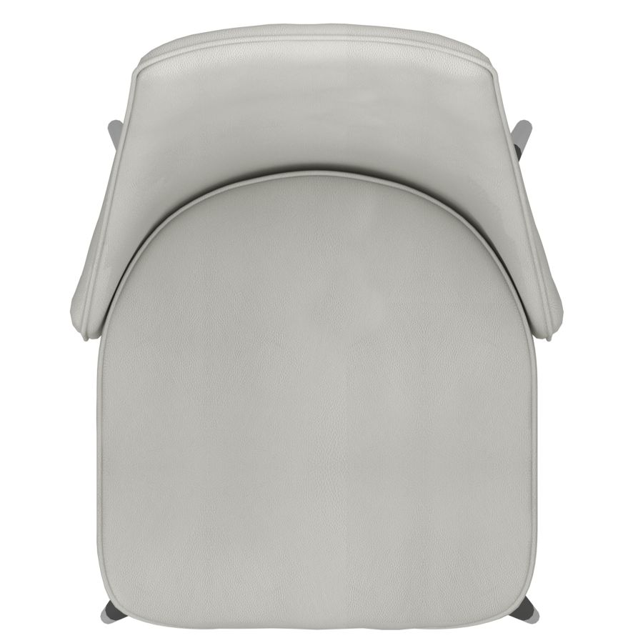 Chaise d'appoint Silvano, ensemble de 2, en gris clair