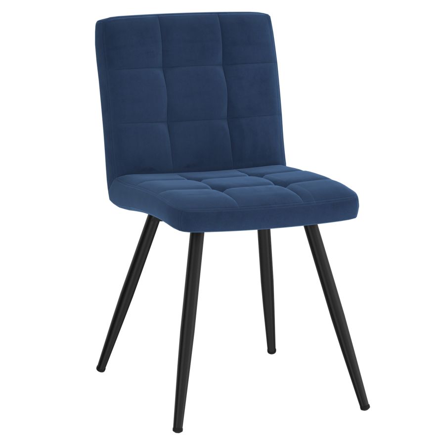 Chaise d'appoint Suzette, ensemble de 2 en bleu