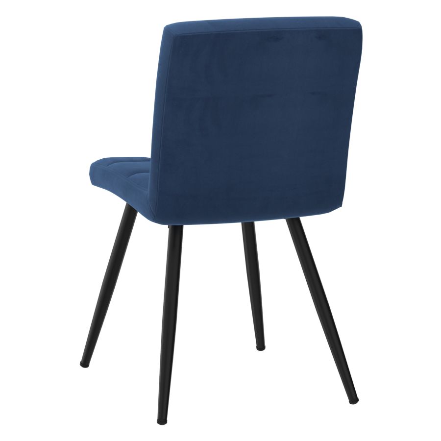 Chaise d'appoint Suzette, ensemble de 2 en bleu