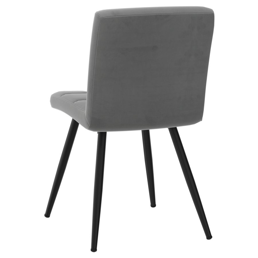 Chaise d'appoint Suzette, ensemble de 2 en gris