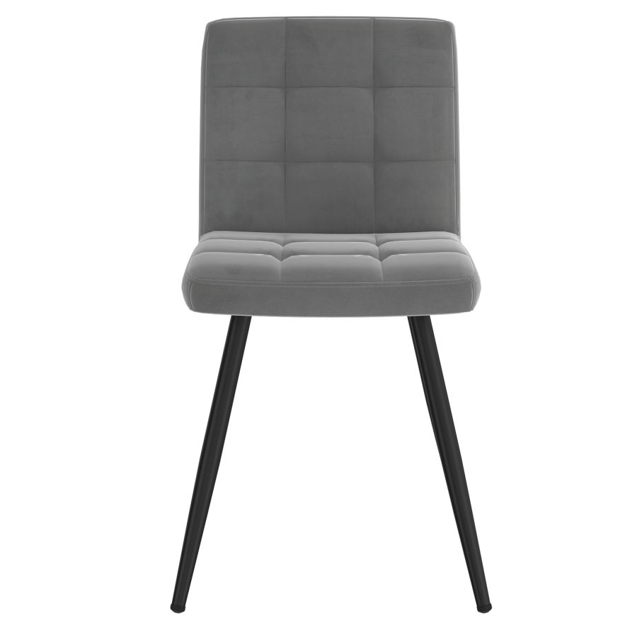 Chaise d'appoint Suzette, ensemble de 2 en gris