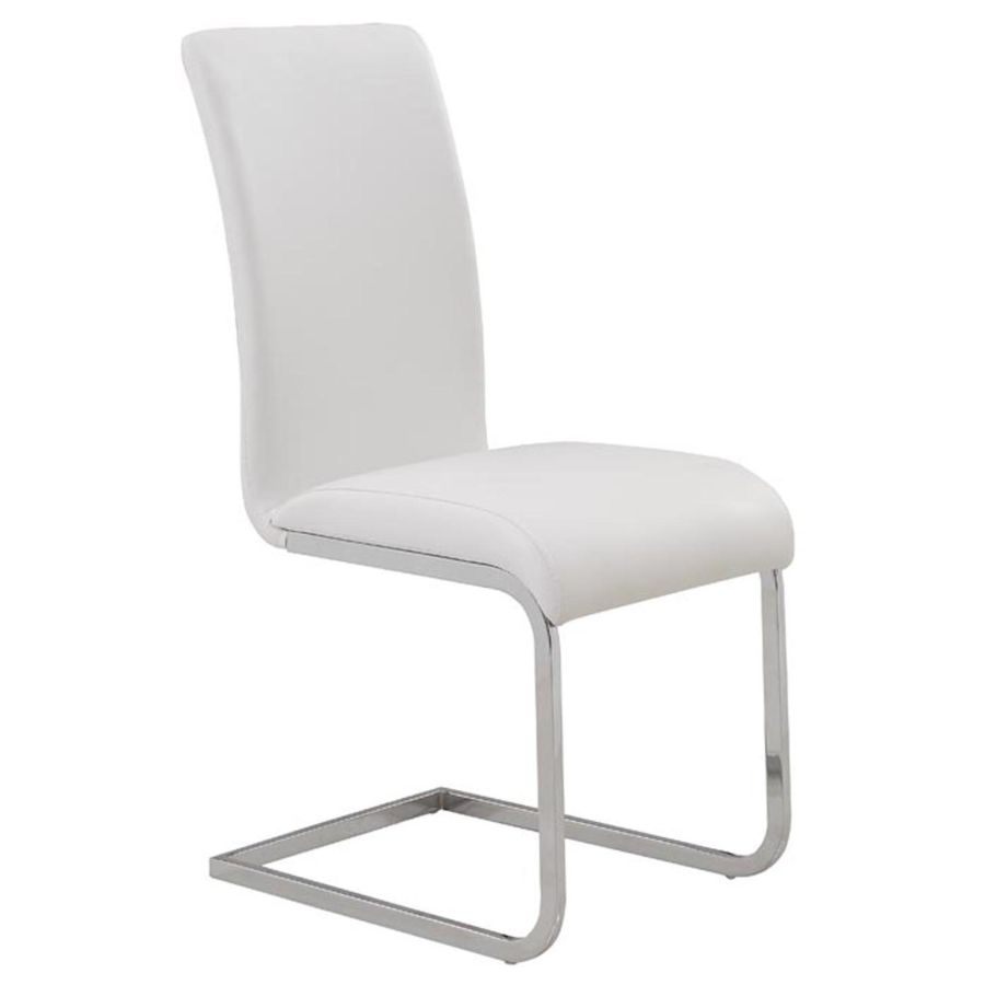 Chaise d'appoint Maxim, lot de 2 en blanc
