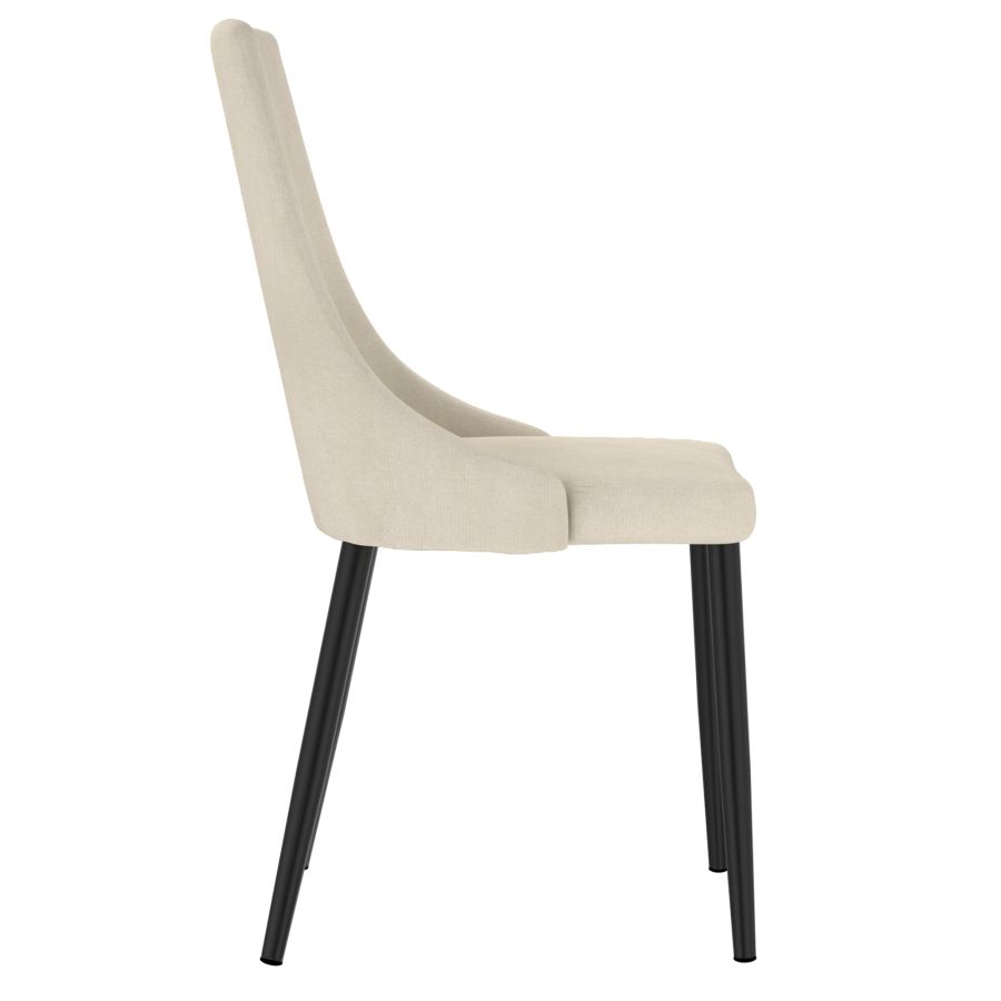 Chaise d'appoint Venice, lot de 2 en beige