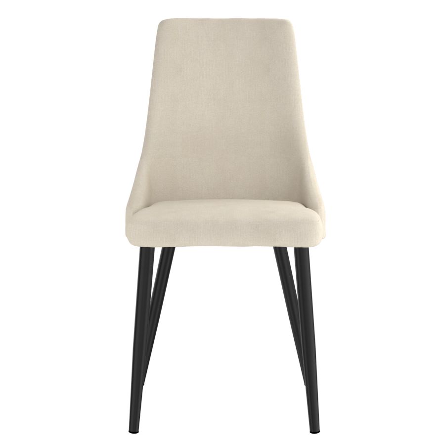 Chaise d'appoint Venice, lot de 2 en beige