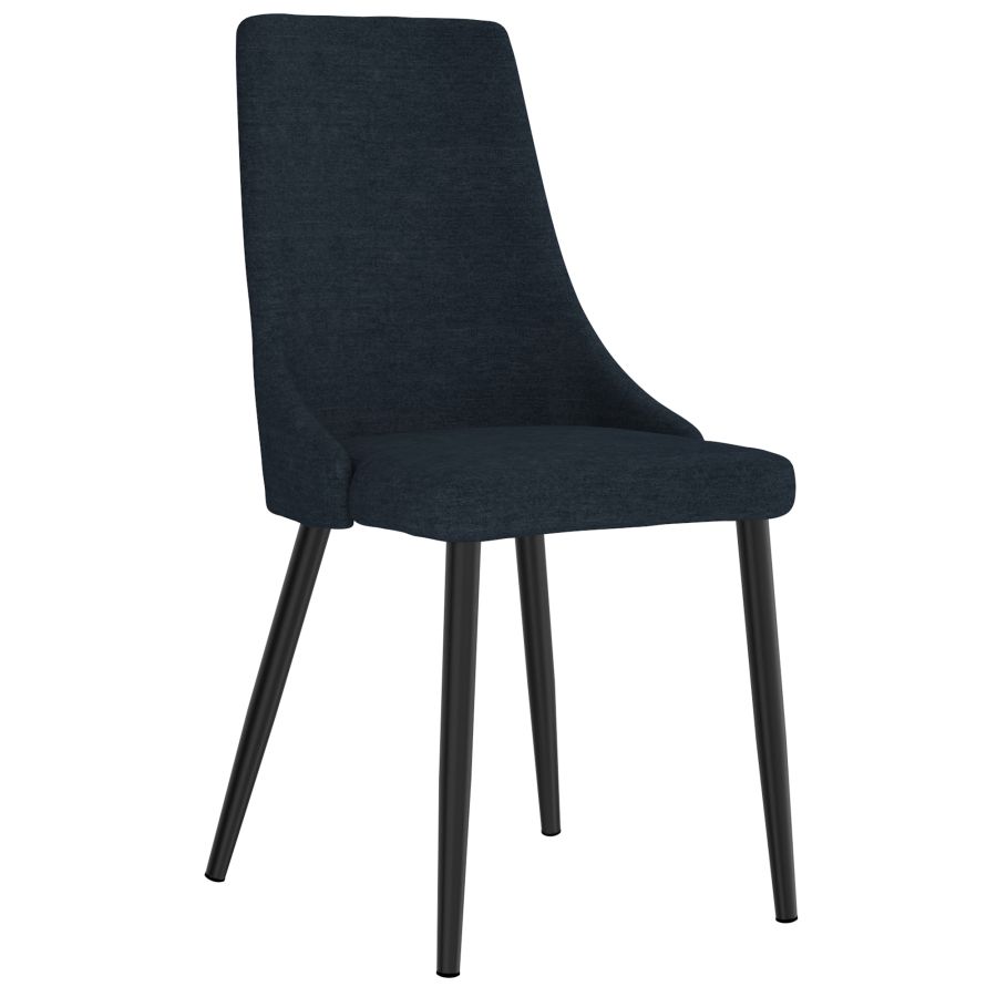 Chaise d'appoint Venise, lot de 2 en bleu