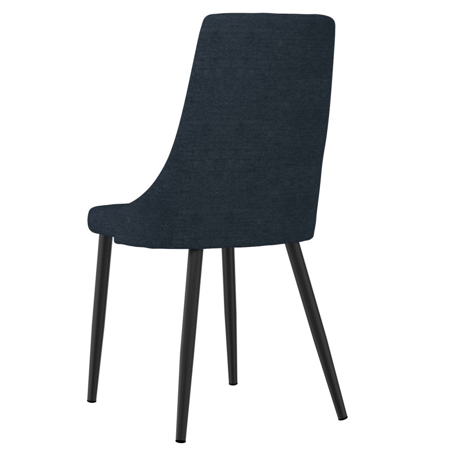 Chaise d'appoint Venise, lot de 2 en bleu
