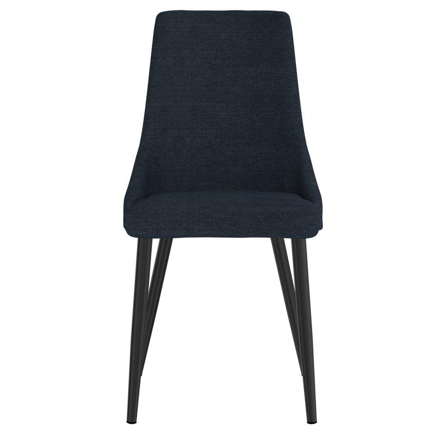Chaise d'appoint Venise, lot de 2 en bleu