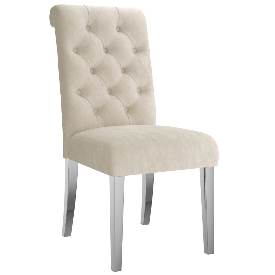 Chloe Side Chair, ensemble de 2 en beige