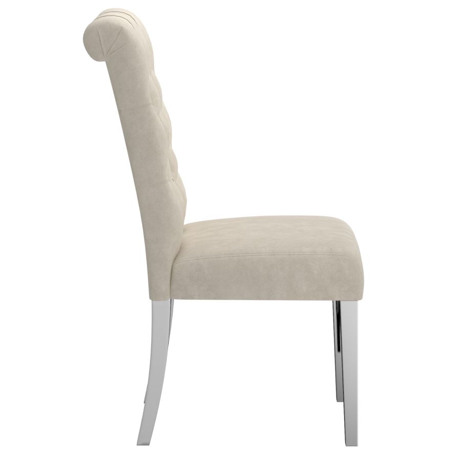 Chloe Side Chair, ensemble de 2 en beige