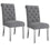Chloe Side Chair, ensemble de 2 en gris