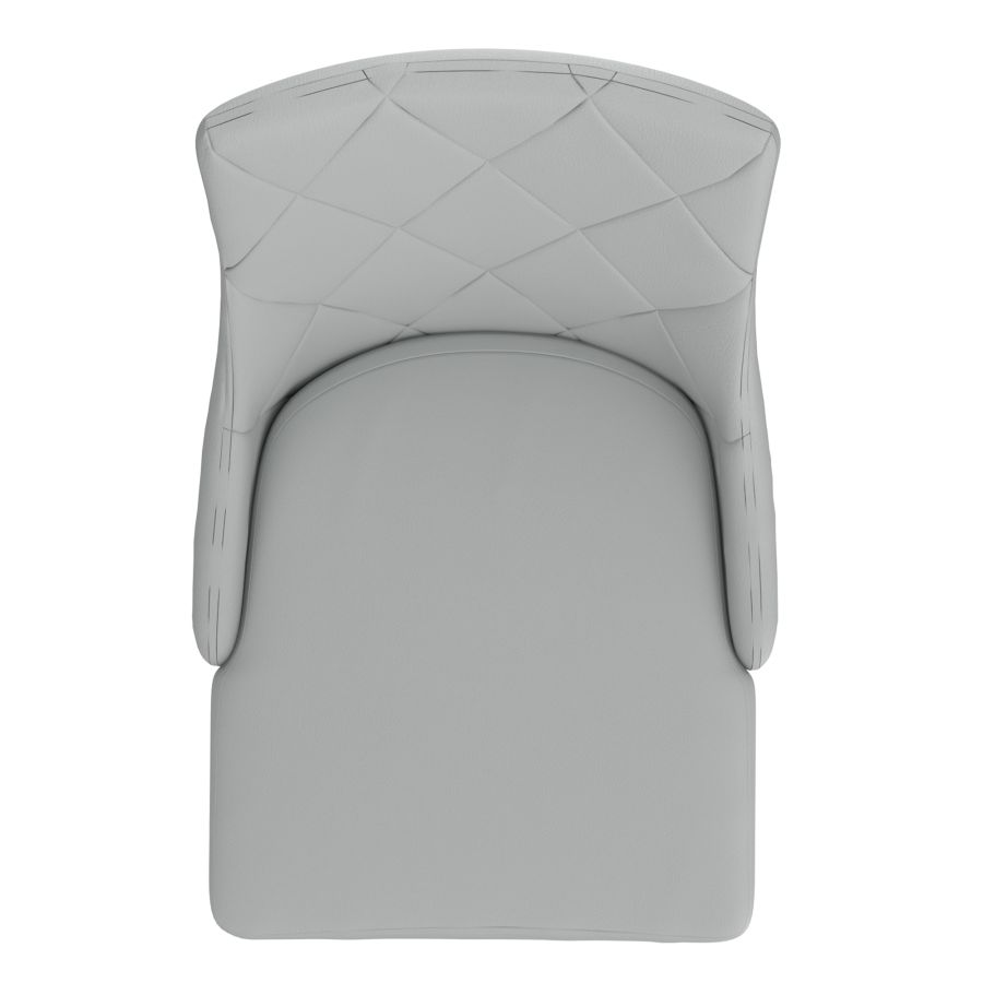 Chaise d'appoint Antoine, ensemble de 2, en gris clair