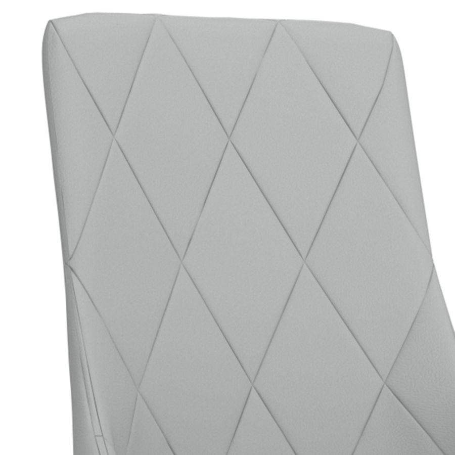 Chaise d'appoint Antoine, ensemble de 2, en gris clair