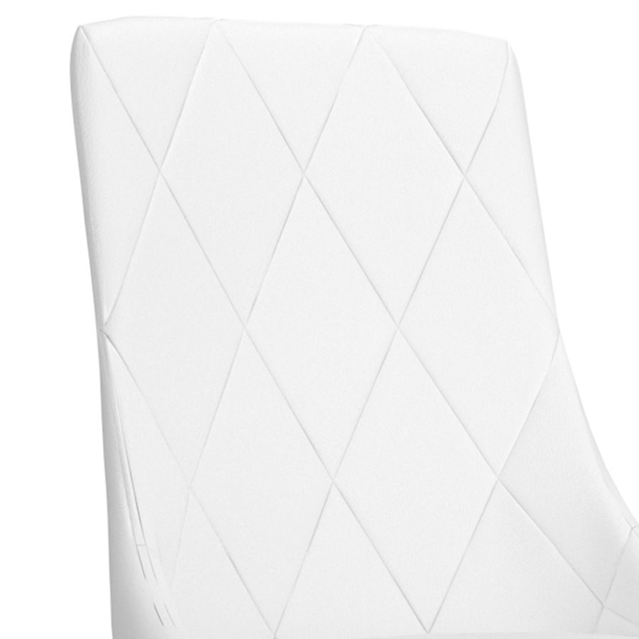 Chaise d'appoint Antoine, ensemble de 2, en blanc