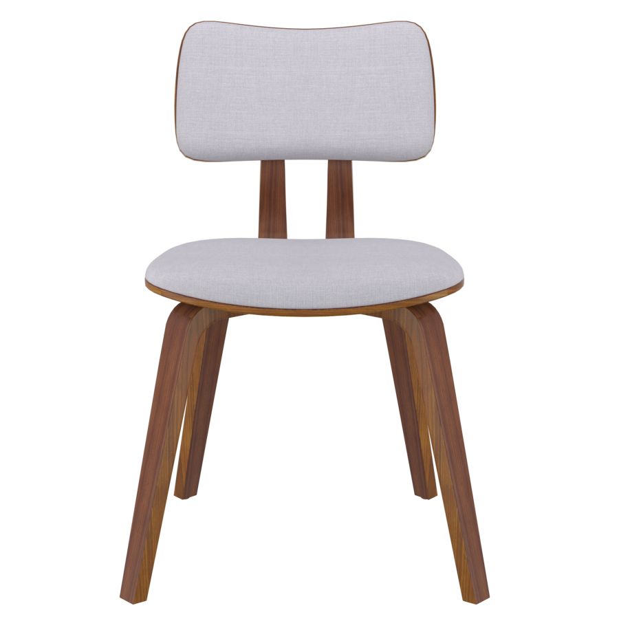 Chaise d'appoint Zuni en tissu gris
